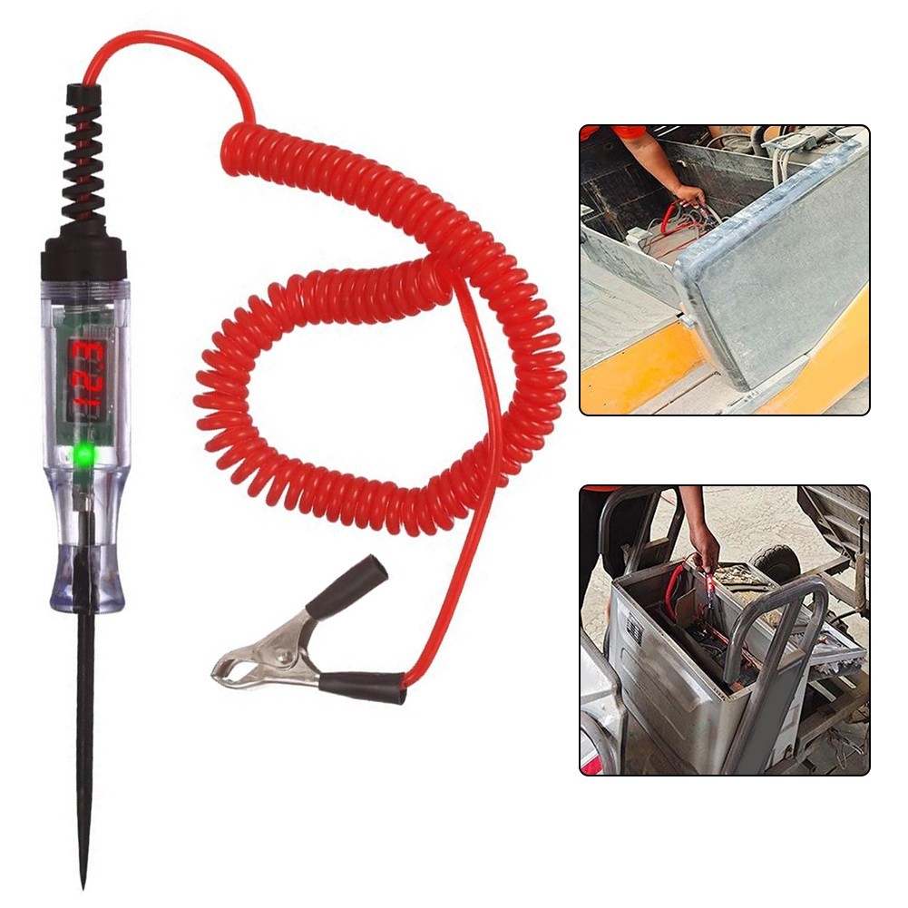 Compact Voltage Tester for Cars User Friendly Tool for Electrical Inspections