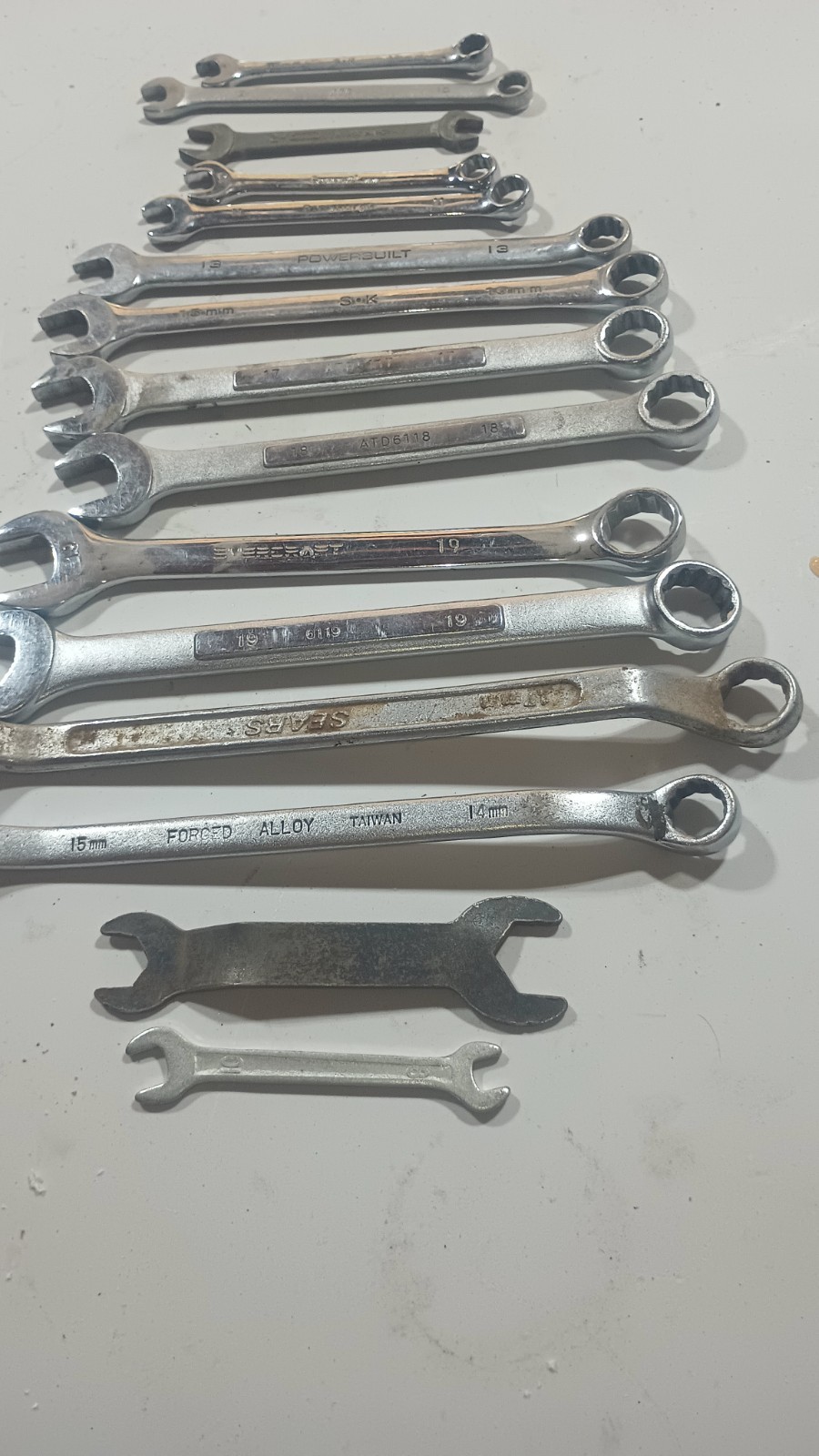Wrench Lot Metric USA Craftsman Ect. Other Brands
