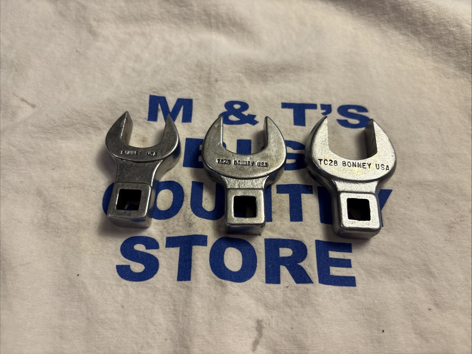 Bonney Tools USA 3/8″ Drive 3pc Crowfoot Socket Wrench Set TC24, TC26, TC28