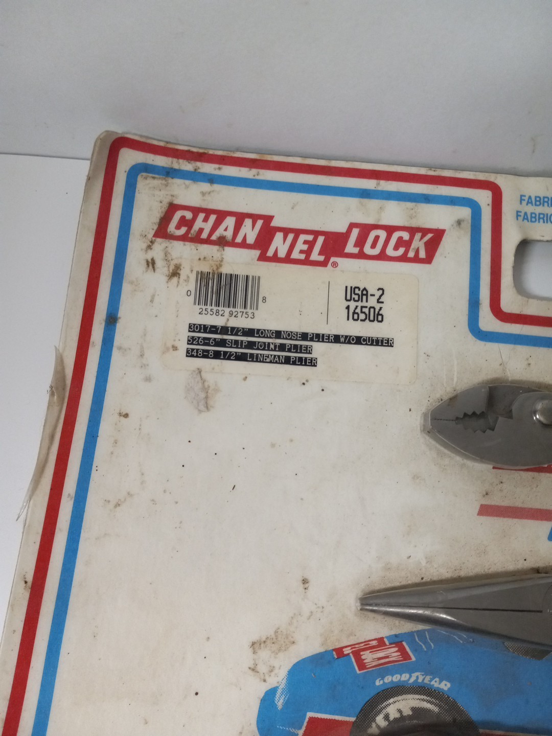 NOS Vintage channellock plier set Racing Series 1980s ( ULTRA RARE )