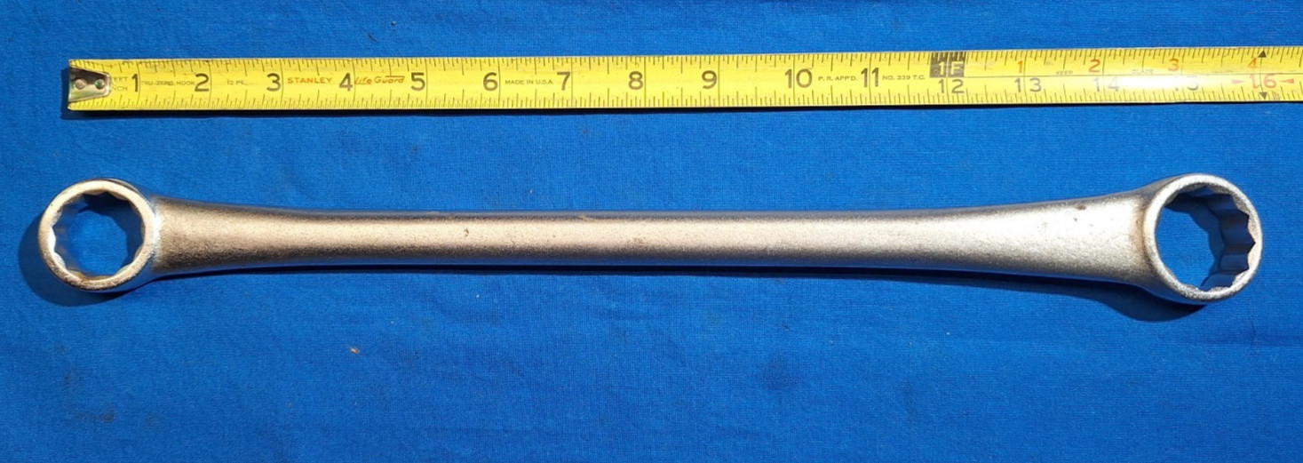 Bonney 2895C 1″ – 1-1/8″ 12 point box wrench 16″ long USA