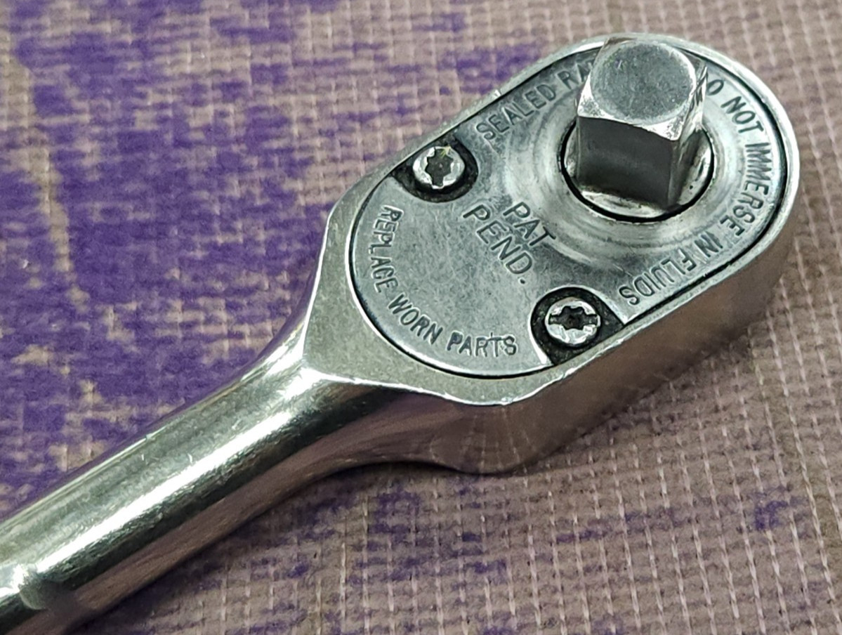 Snap-on F80 3/8” Drive Ratchet – Chrome Handle – USA Made