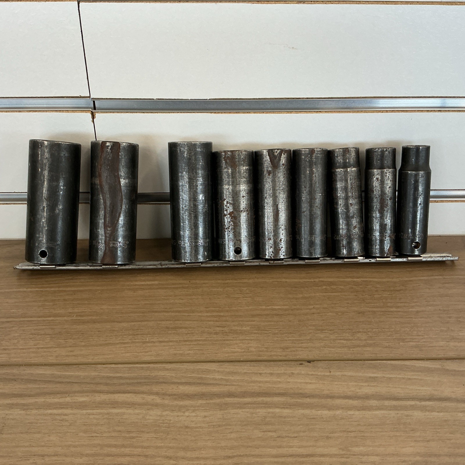 Snap On 1/2″ Drive SIM 160-320 Deep Impact Sockets 1/2″ to 1″ 9 Pc Set 6 Point