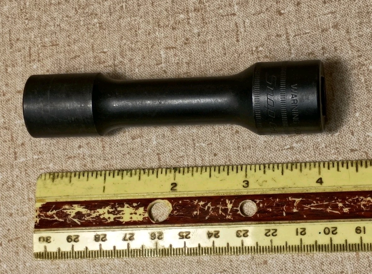 Snap-On Tools S6195 1/2″ Drive 14MM 12pt METRIC Long Head Bolt Impact Socket