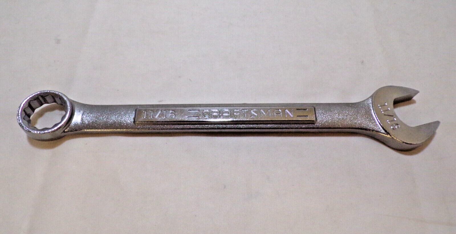 CRAFTSMAN 11/16″ Vintage Combination Wrench 12 Point Model VA 44698 Made in USA