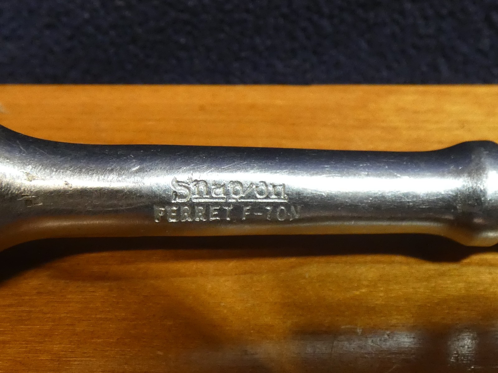 Snap On Tools Vintage F-70N Ferret 3/8” Drive Standard Ratchet USA #RP