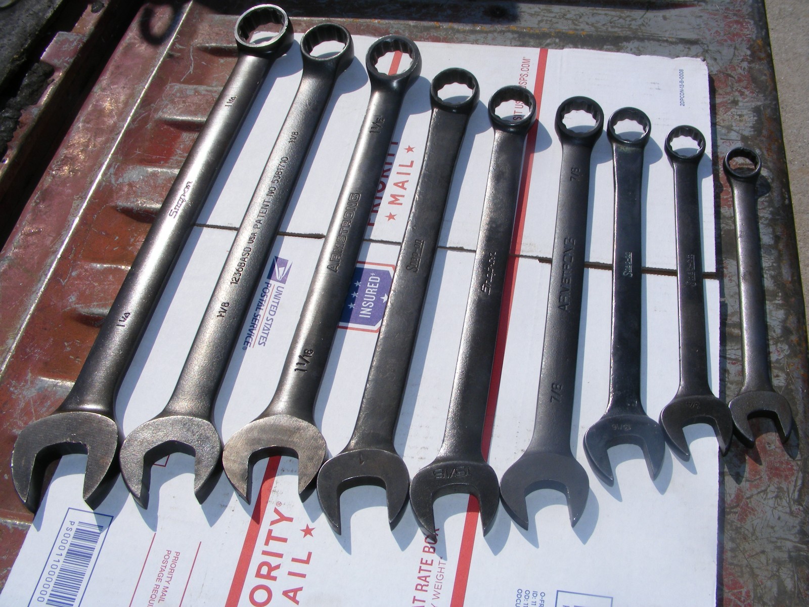 black oxide wrench set sae mostly snap on