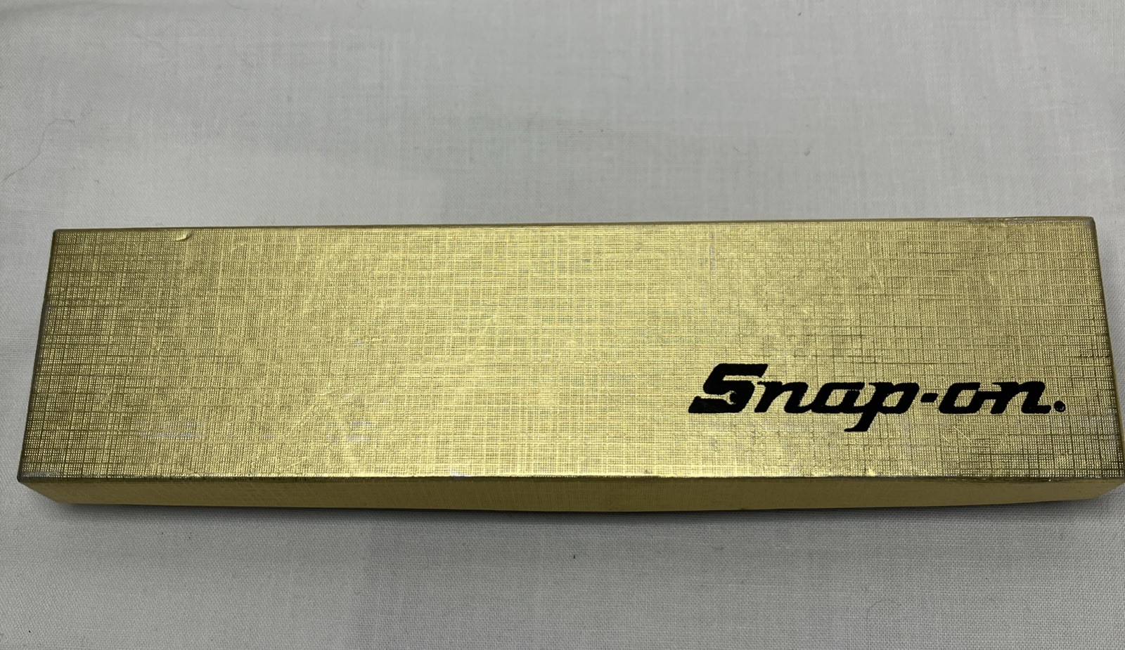 SnapOn Gold Plated “Compliments Of Snap-On” Screwdriver Tool With Box