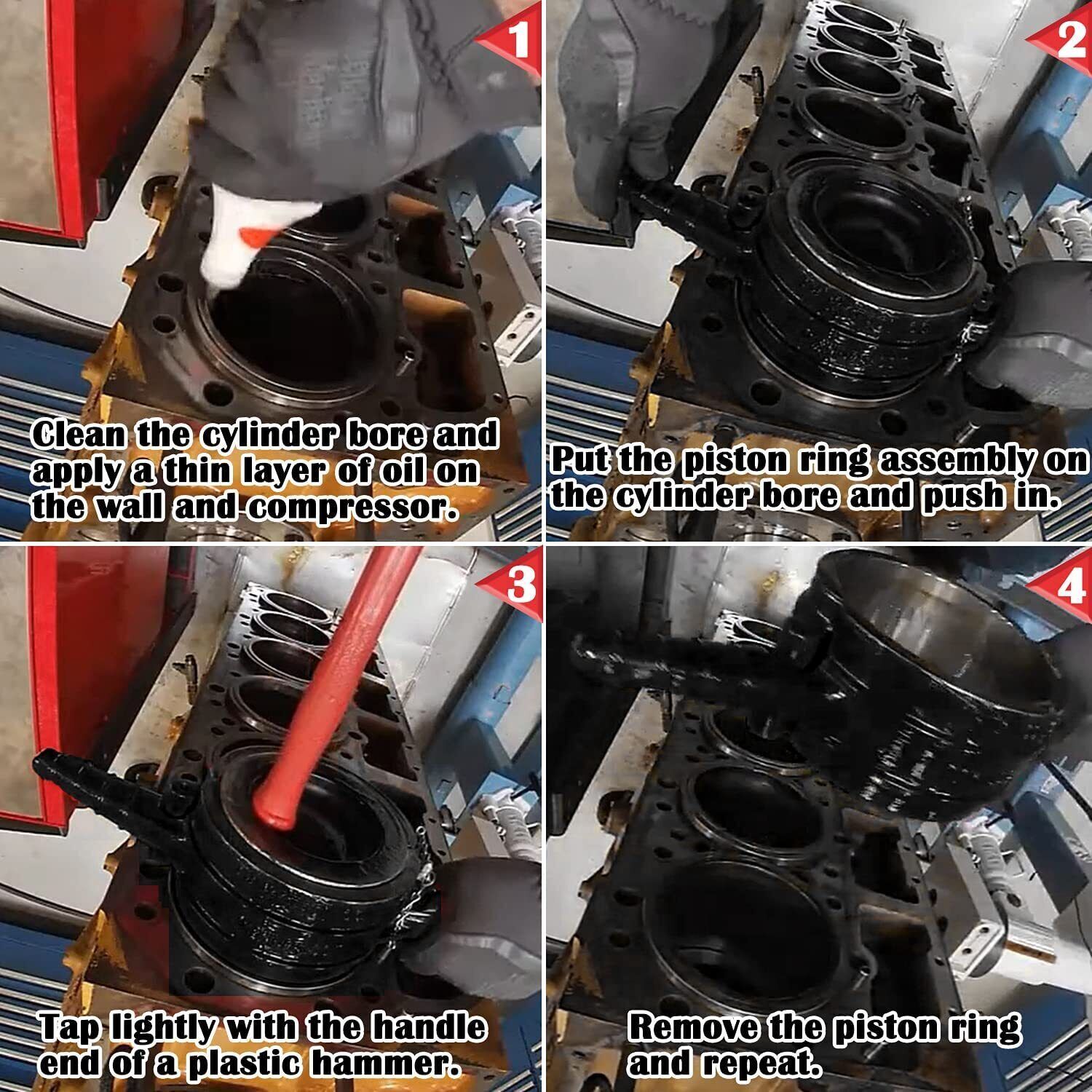 7040 Piston Ring Compressor Tool For CAT Cummins Diesel ISX 3400 C-15 5.40»