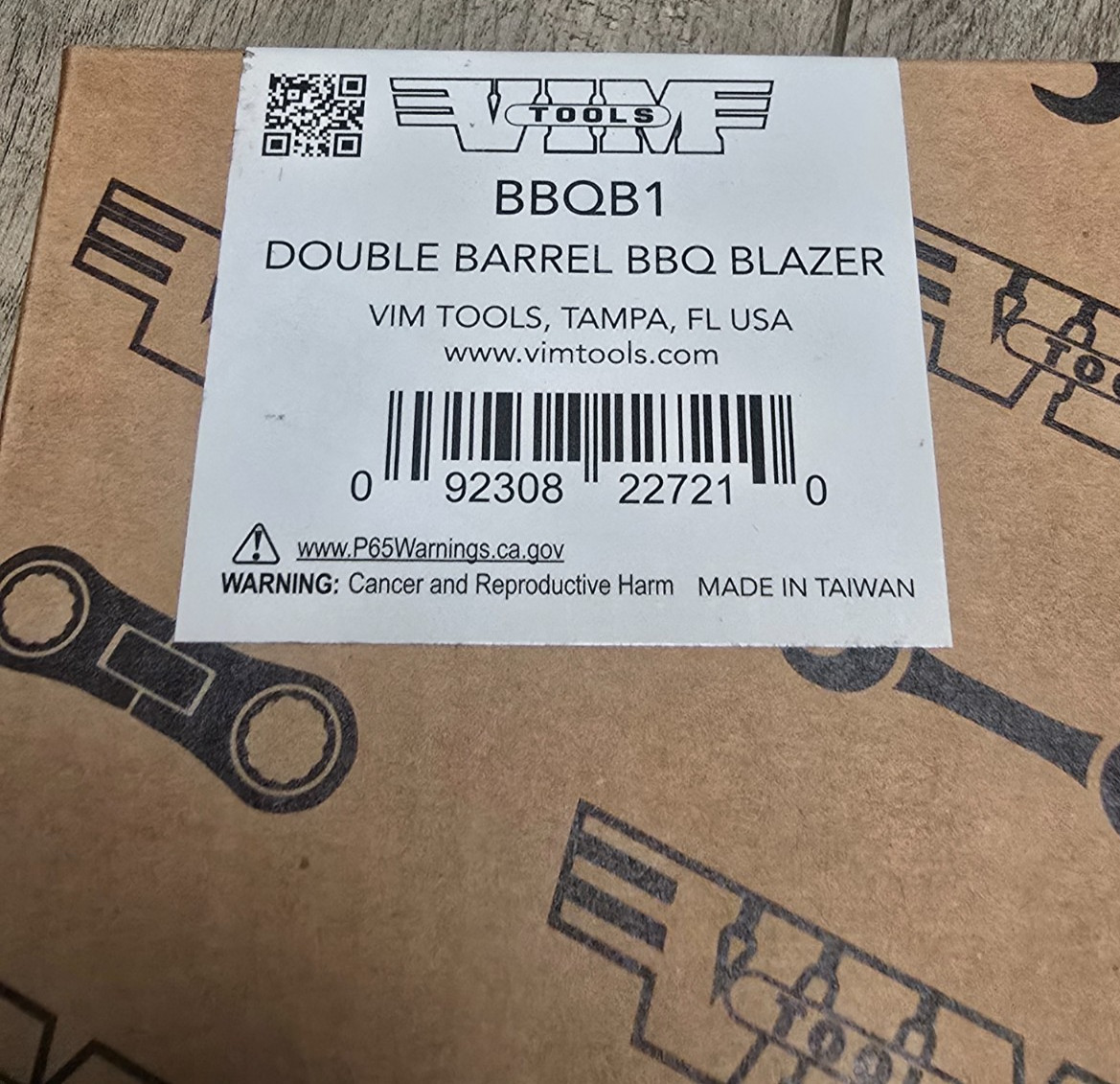 VIM Tools Double Barrel BBQ Blazer, Butane Torch and Air Blower #BBQB1