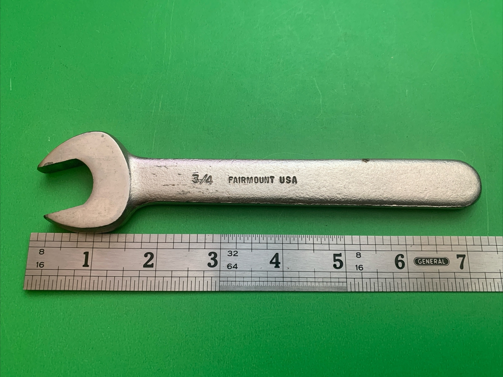 Vintage Fairmount Tools USA SAE Size 3/4″ Heavy Duty Open End Machinist Wrench