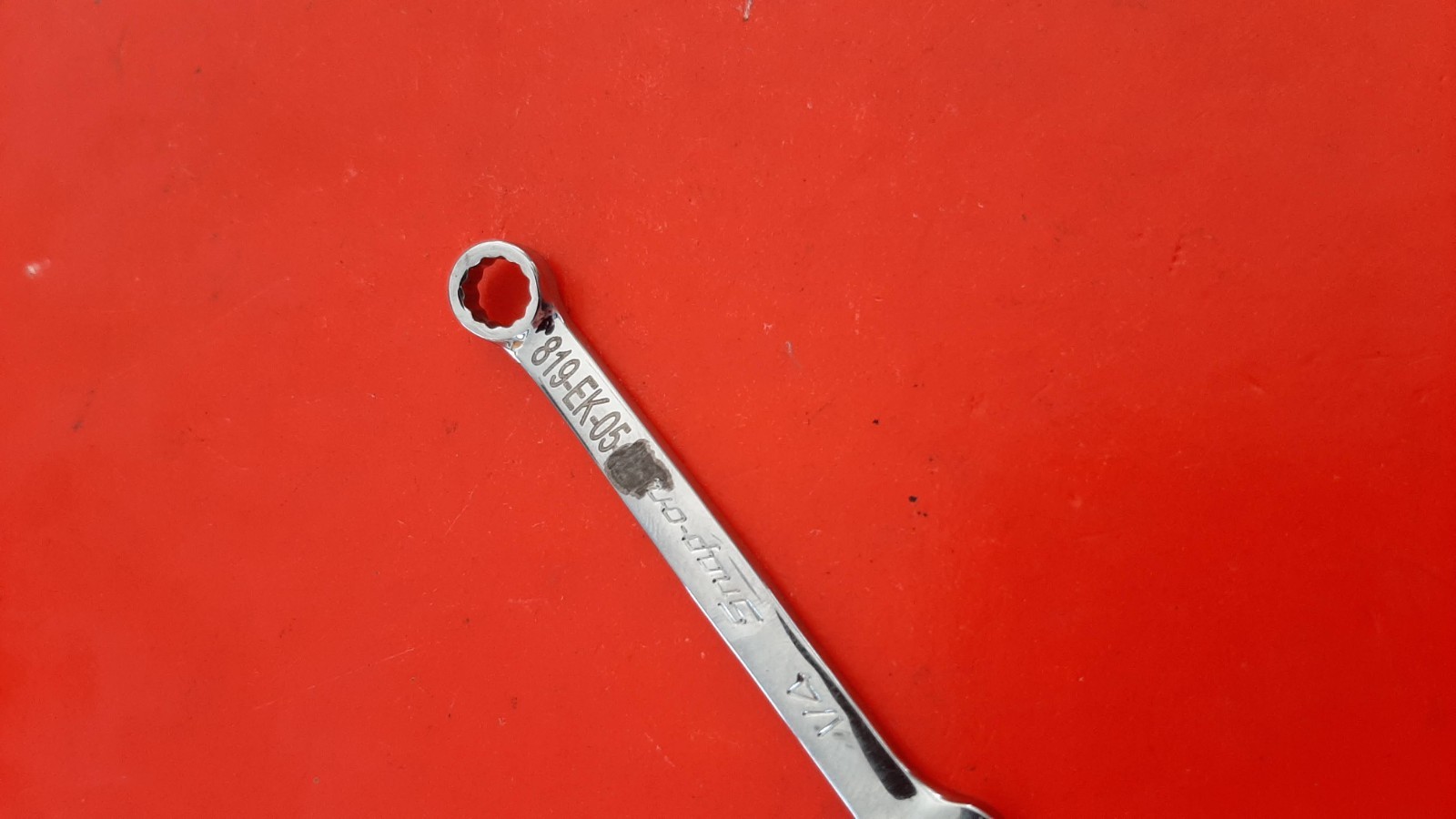 Snap-on 1/4″ 12Pt Point Midget Length Combination Wrench OXI8B ENGRAVED 123
