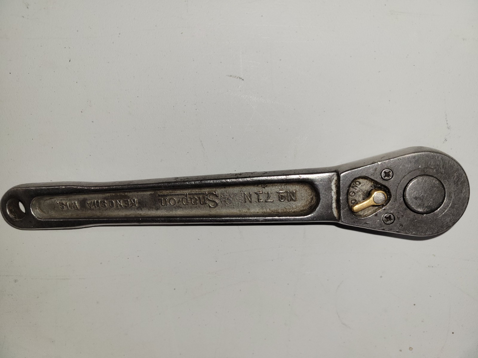 1945 Rare «Snap On No.7 1N Ratchet 1/2” Drive» ISSUE «G» GOVERNMENT