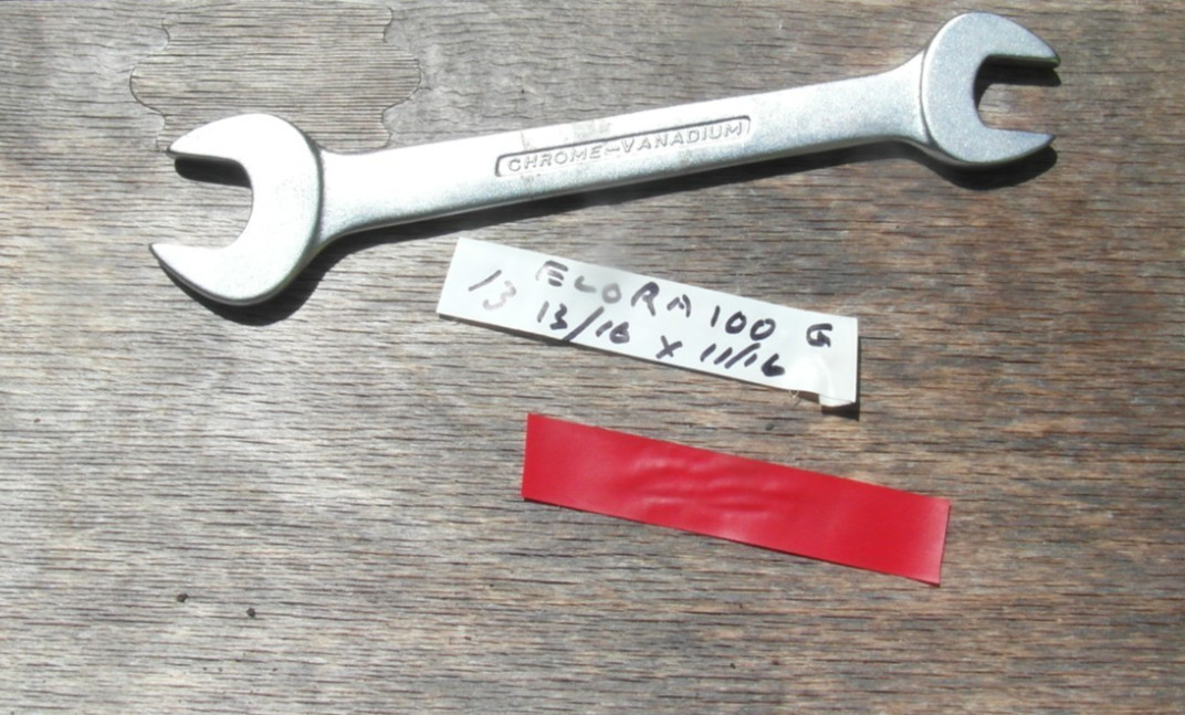 Elora 13/16 x11/16 AF Open Ended Spanner Vintage West Germany used (13)