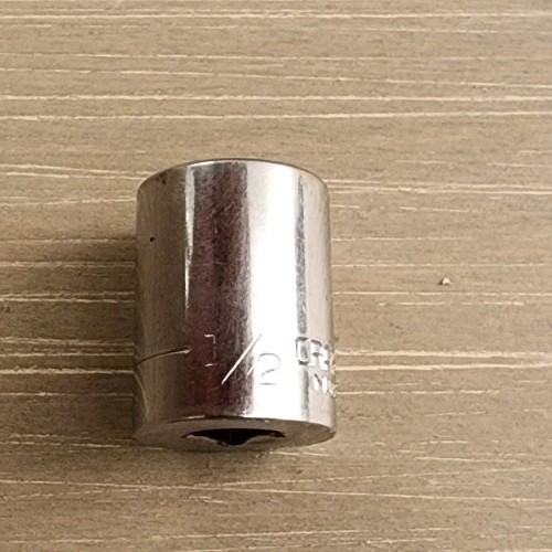 Craftsman USA 1/2″ Socket 6 Point 1/4″ Drive VV 43499