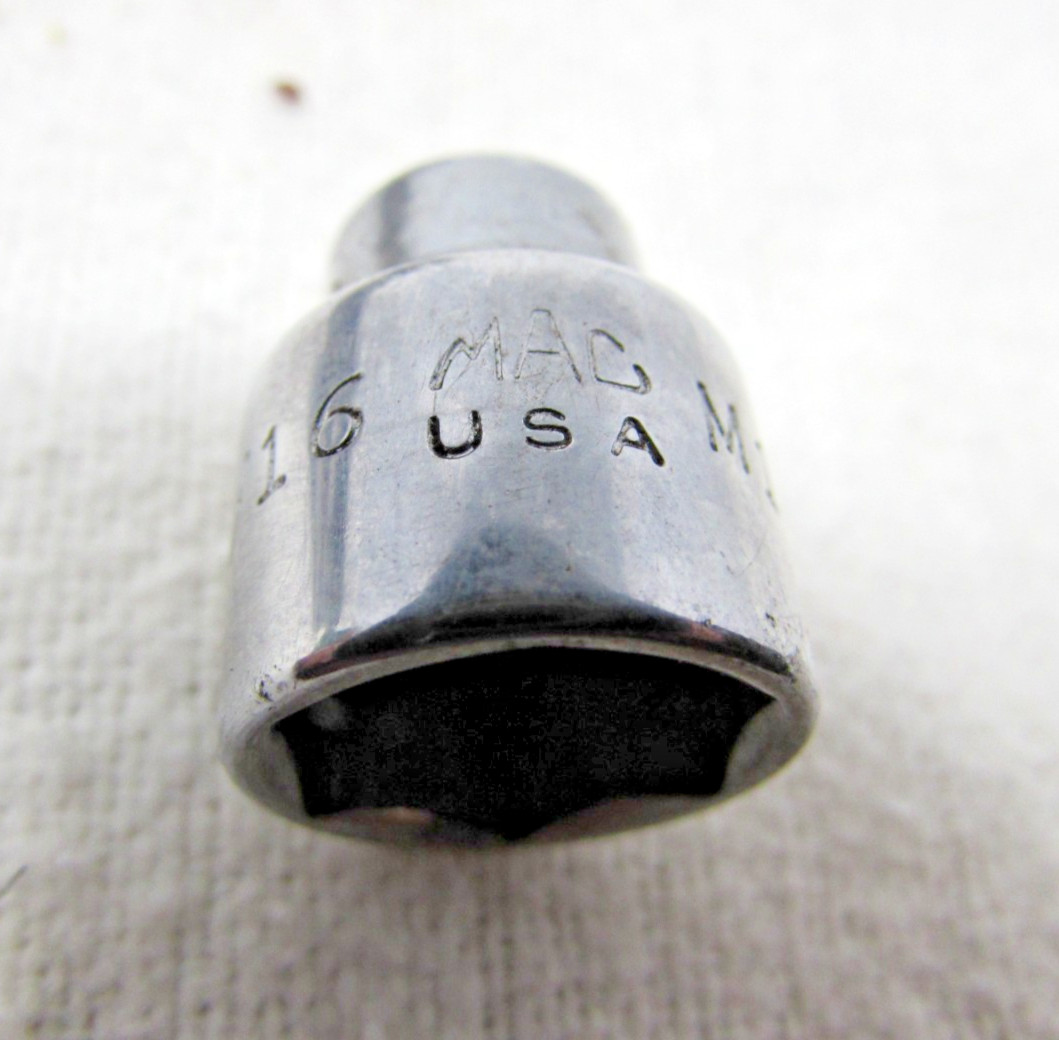 Vintage Made in USA Mac Tools M Series SAE 1/4″ Drive 11 Piece Socket Set