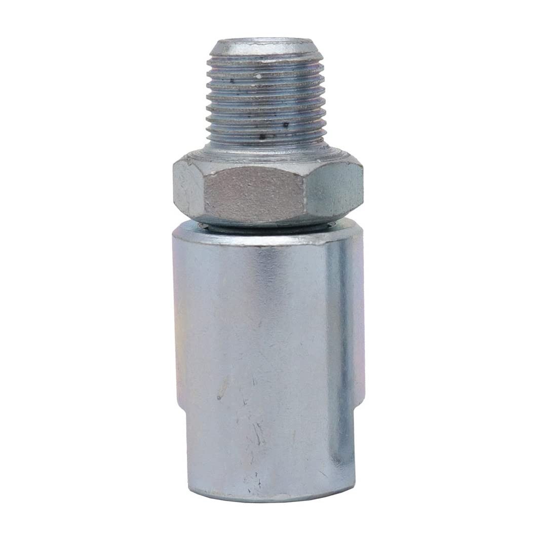 LockNLube LNL231 1/8″ NPT In-Line Grease Hose Swivel – Fits NPT, Silver