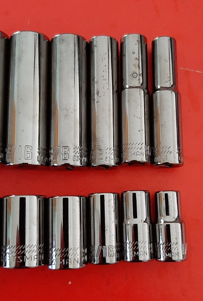 New Craftsman OVERDRIVE 1/4″ Drive SAE Deep & Shallow Socket Set 1/4 – 9/16″ 6pt