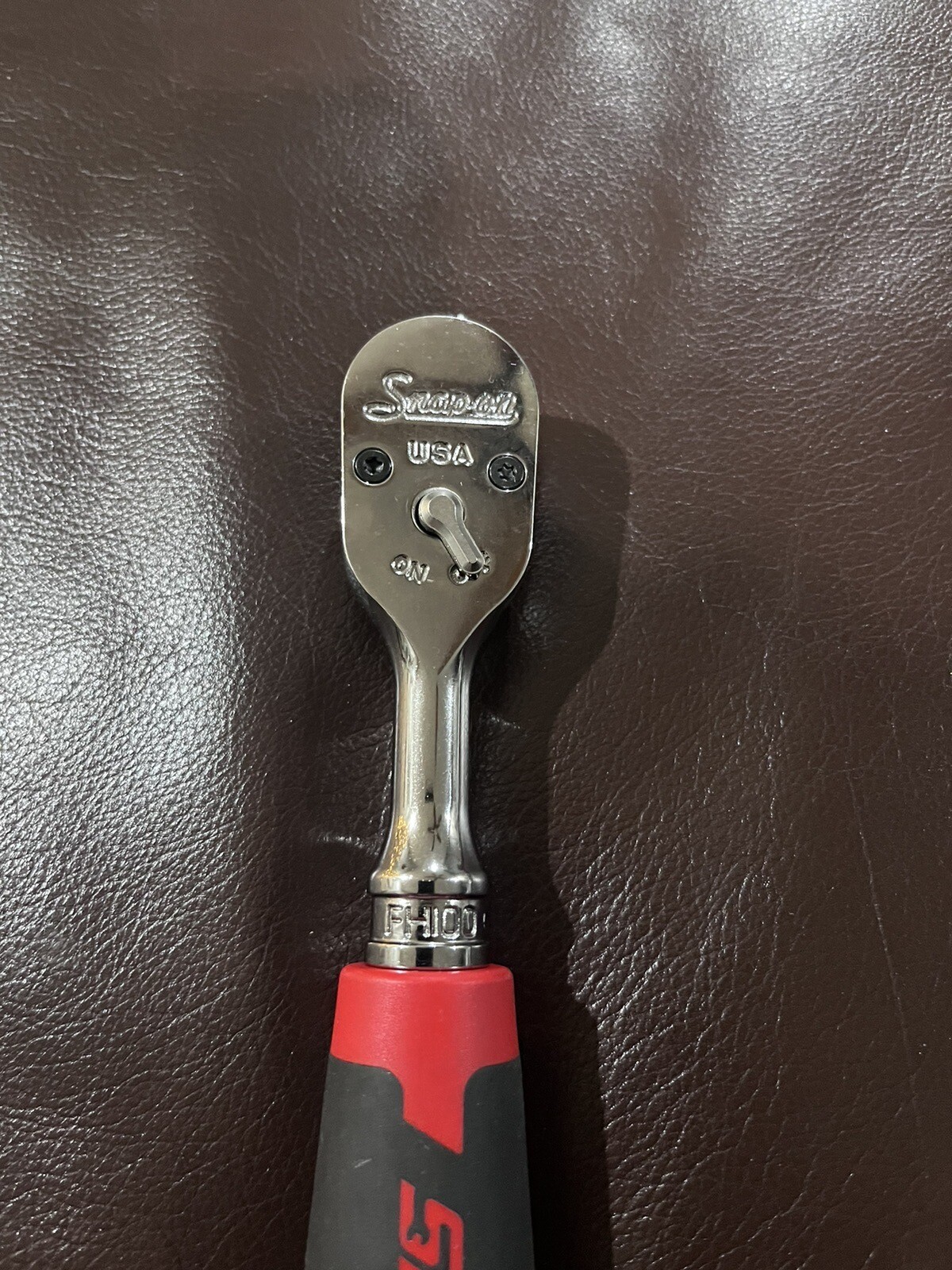 Snap On Tools New 2023 FH100 3/8″ 100 Tooth Low Profile Head Soft Grip Ratchet