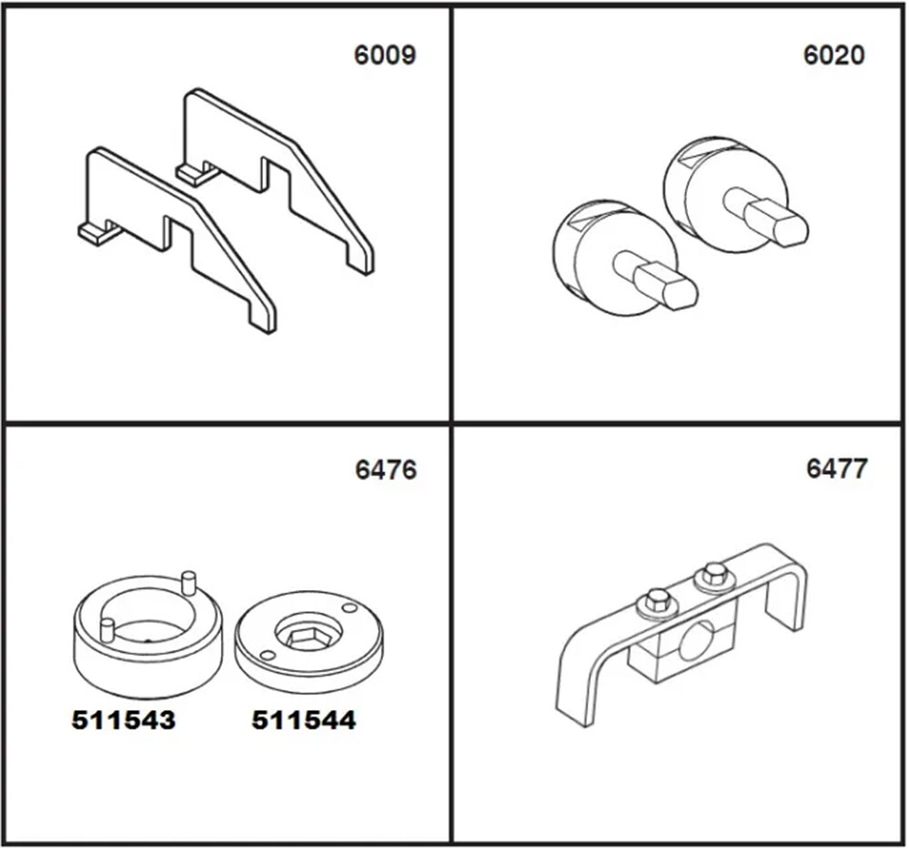 Camshaft Tool Service Set for Ford Modular V8 V10 Engines 92-04 Cam Timing Belt