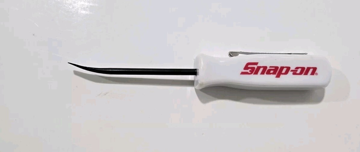 2X White Snap on tools Promo PRY BAR screwdrivers per order pocket Clip NEW+GIFT
