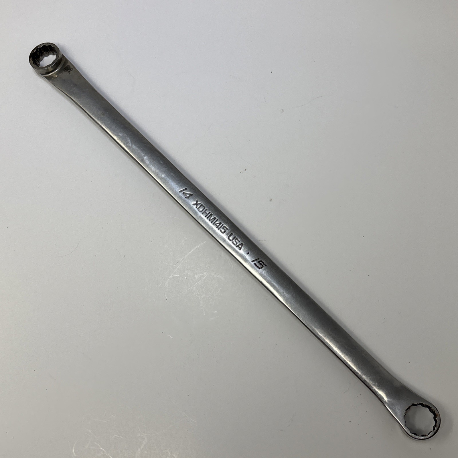 Snap-on XDHM1415 14mm x 15mm Metric 12 Pt. 15° Offset Double Box Wrench USA