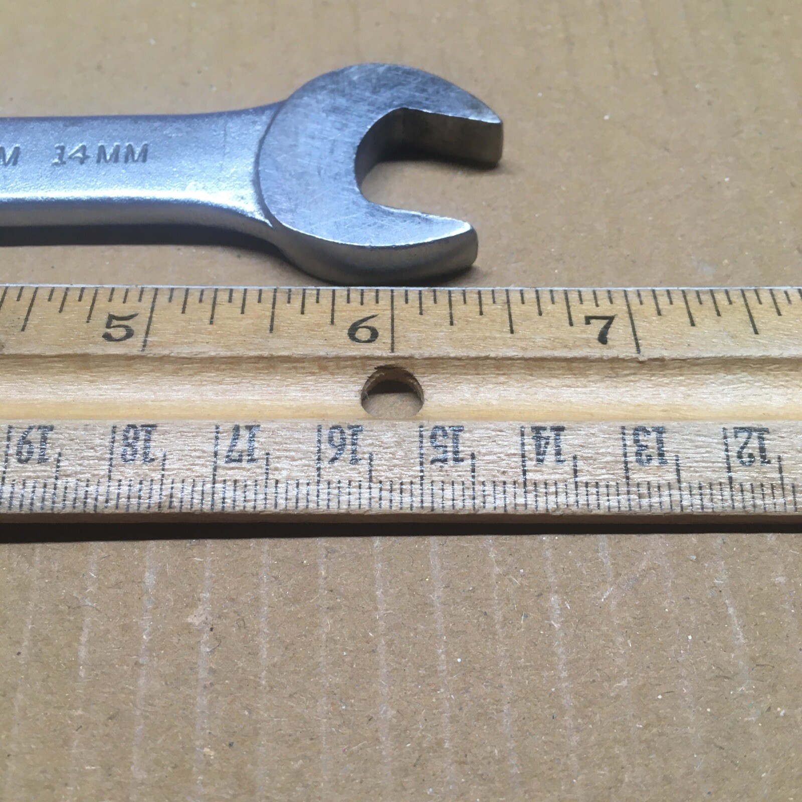 Used Blackhawk BWE-1415M Double Open End Wrench 14mm X 15mm USA MADE!