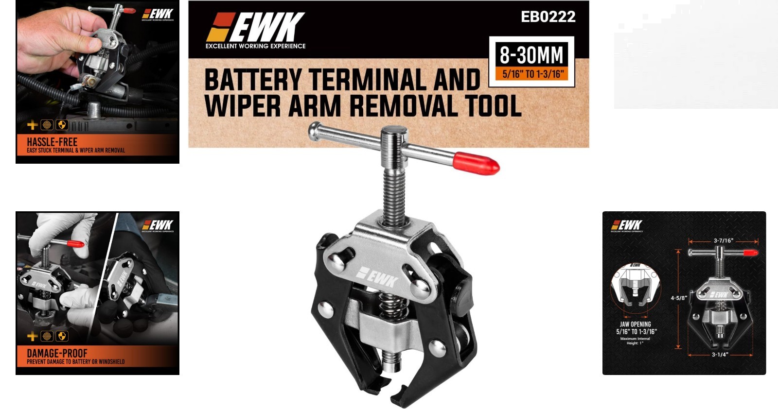 Effortless Wiper Arm Removal Tool – Adjustable & Safe with Carbon Steel Design
