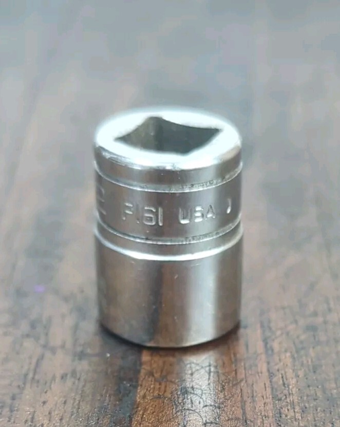 Snap-on Tools USA F161 3/8″ Drive 1/2″ SAE 12 point Shallow Chrome Socket