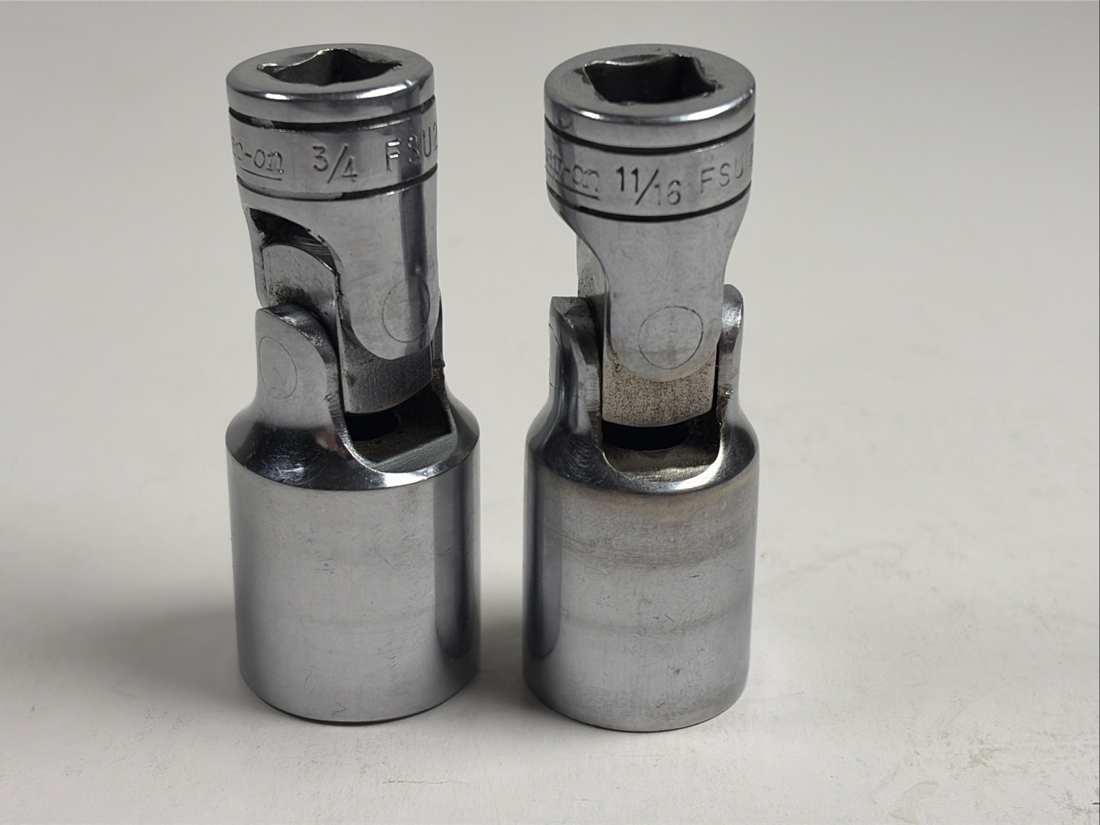 Snap-on FS24 & FS 22 Swivel Sockets 3/8″ Drive 6 Pt Universal Chrome
