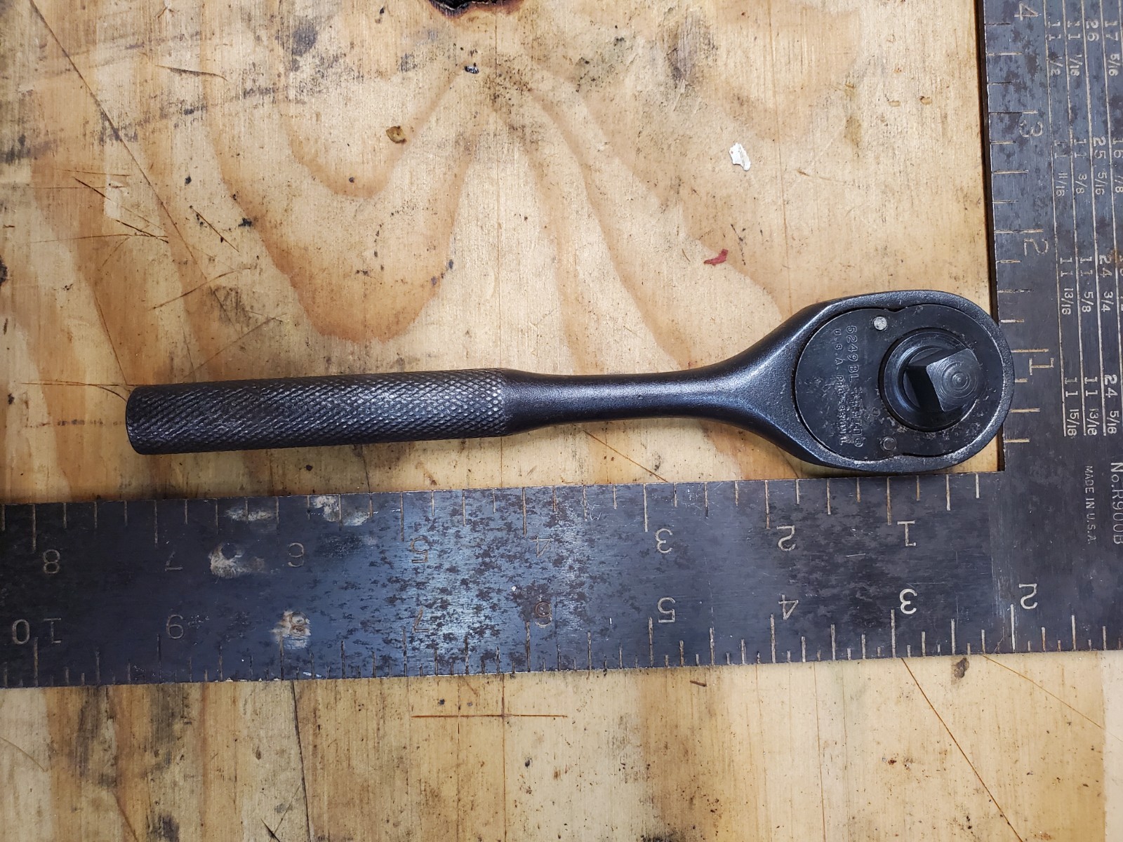 PROTO Pear Head Ratchet 5249BL 3/8″ Drive 7″ Black Oxide Tools USA Professional