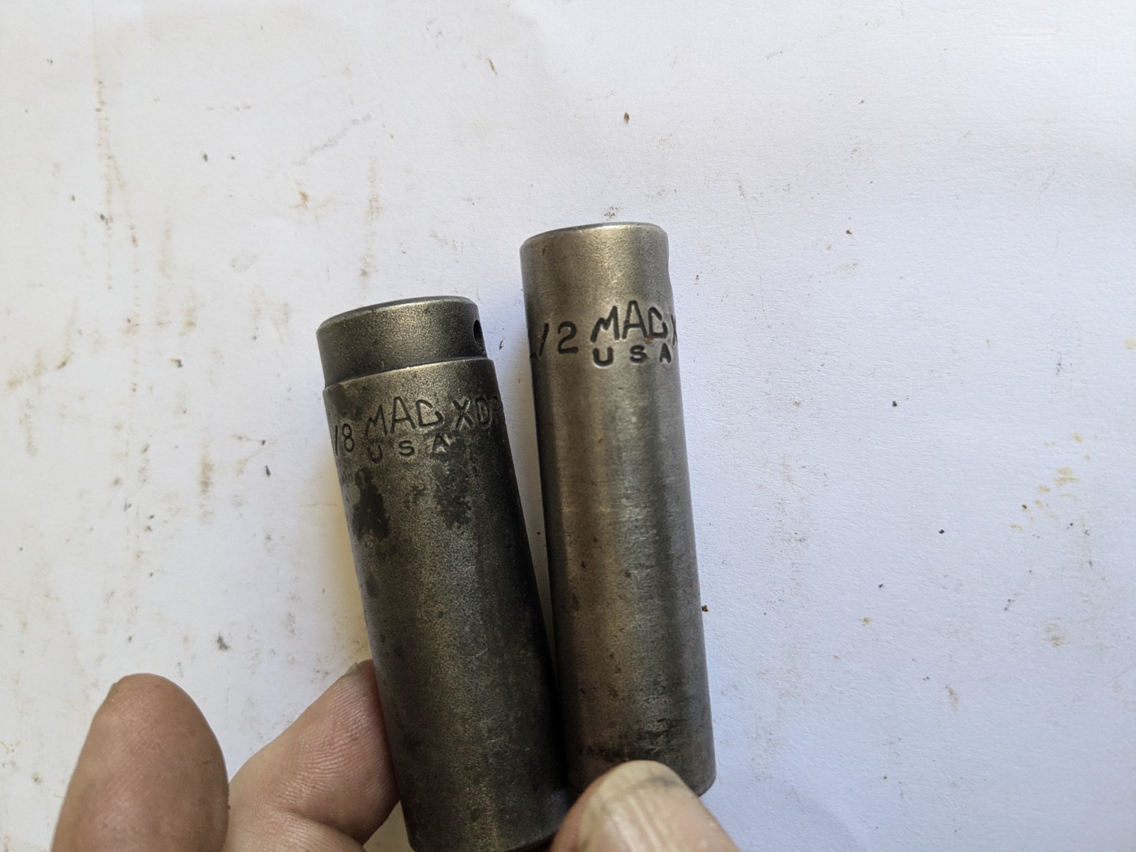 Set Of 7 Vintage Mac Tools Deep Impact Socket 6 point SAE Set XDP 3/8″-3/4″ USA