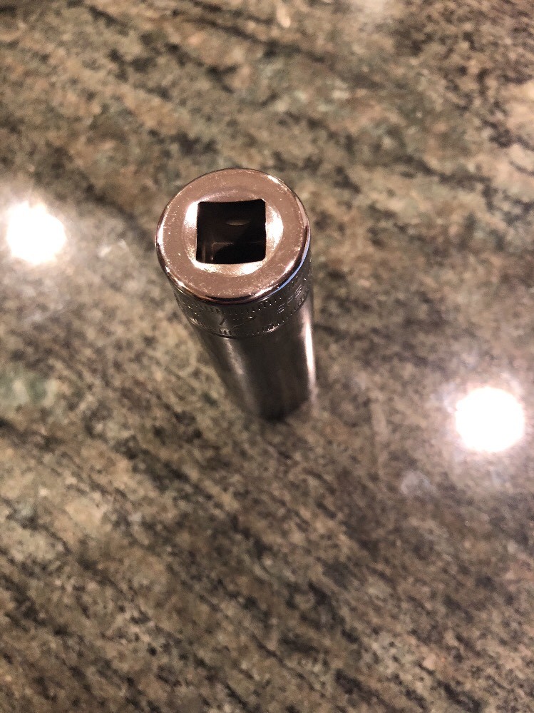 Snap-On sfsm17 17mm metric 3/8″ drive 6 point deep chrome socket