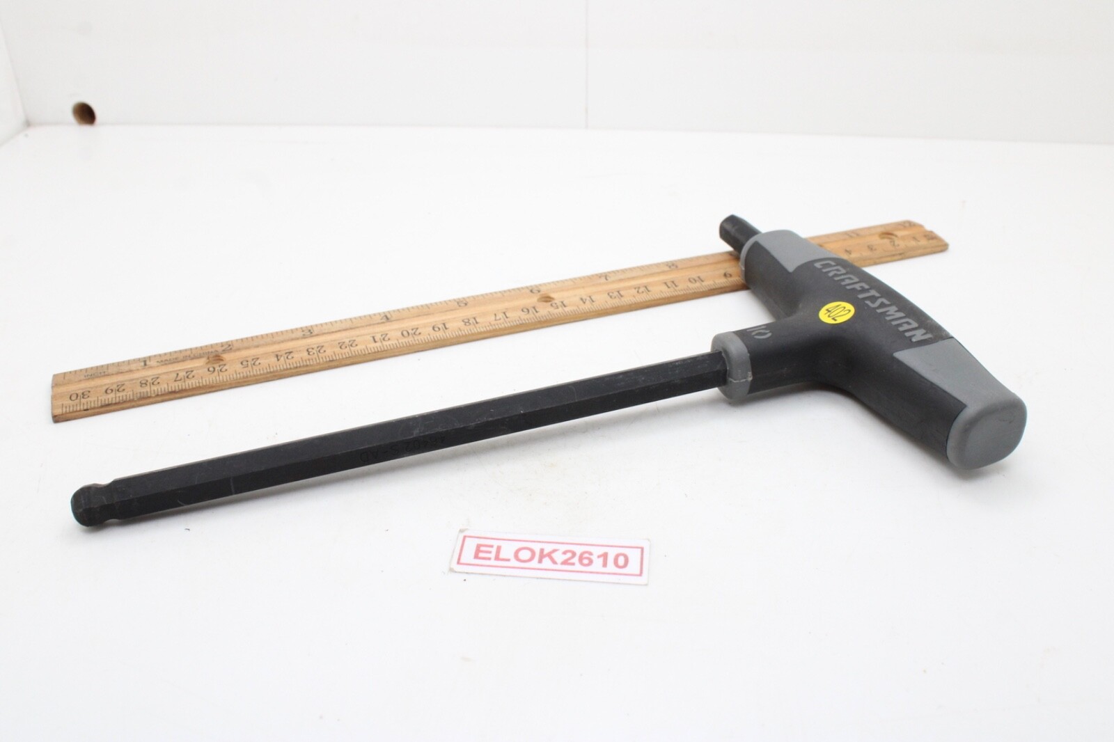 Craftsman 46402 S-AD 10mm Metric T-Through Handle Ball End Hex/Allen Wrench