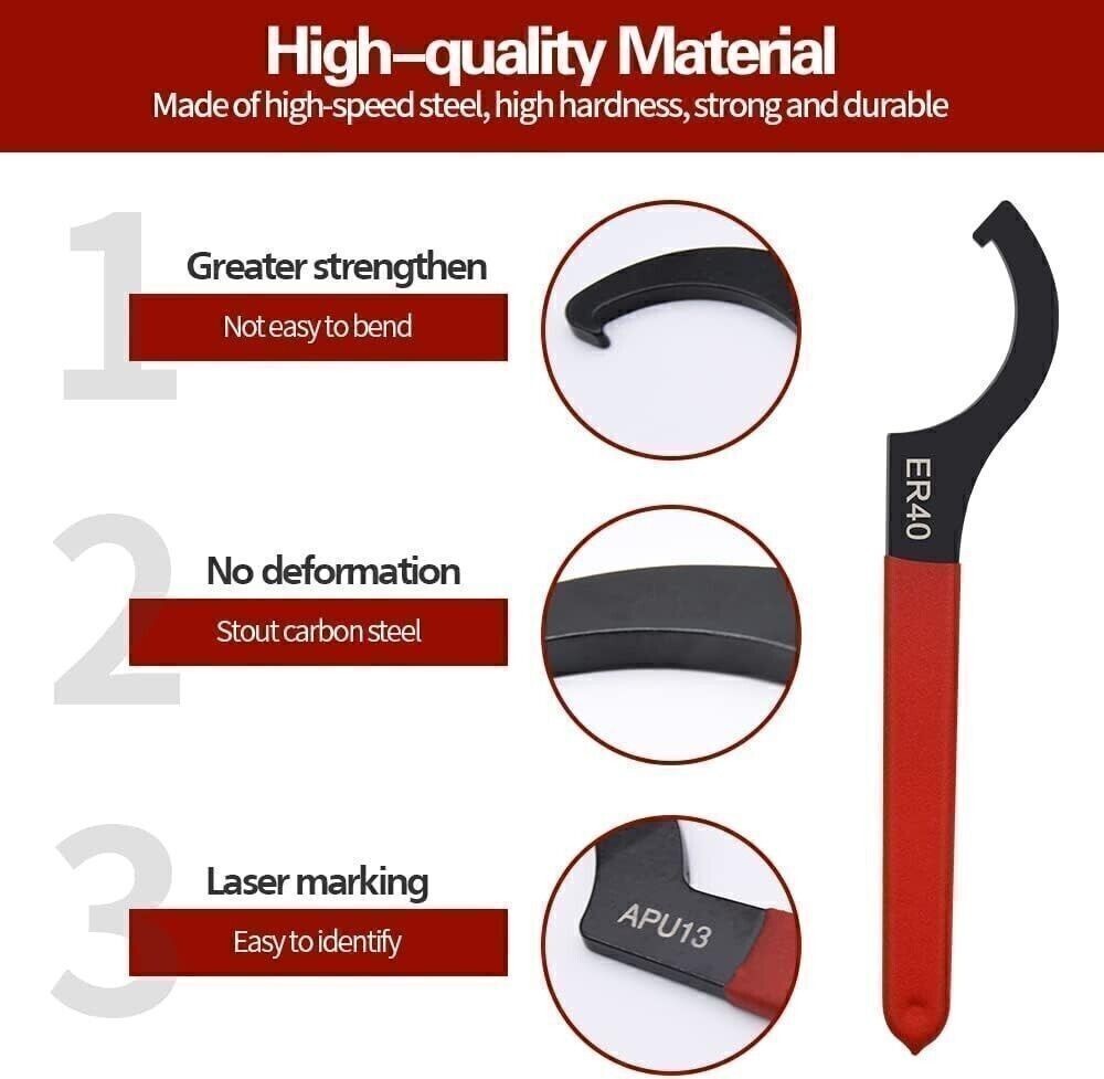 New 6pcs Coilover Spanner Wrench Set Coilover Wrench Cshape Spanner Wrench Shock