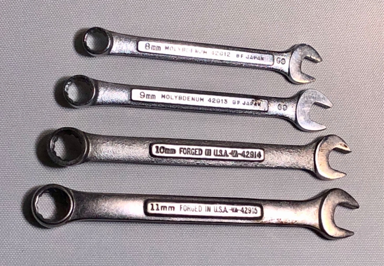 CRAFTSMAN Metric 12PT Combination Wrench Set (4-pieces) 8mm-11mm -VA- U.S.A.
