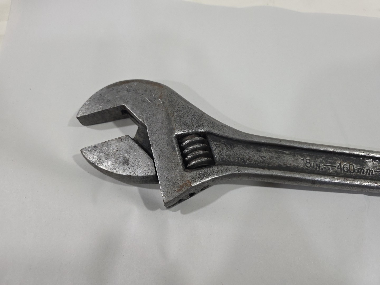 Vintage Crescent 18″ Adjustable Wrench Crestoloy Made in USA