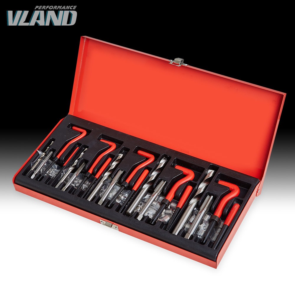 131 Pcs/Set Metric Thread Repair Insert Helicoil Threading Tool M5/M6/M8/M10/M12