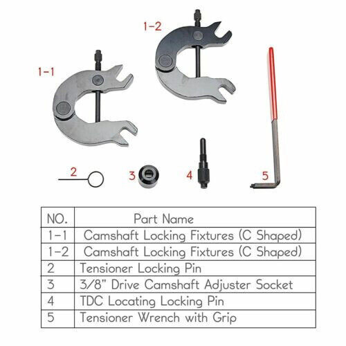 Audi A4 A6 V6 3.0L Camshaft Engine Alignment Adjustment Timing Holder Tools Set