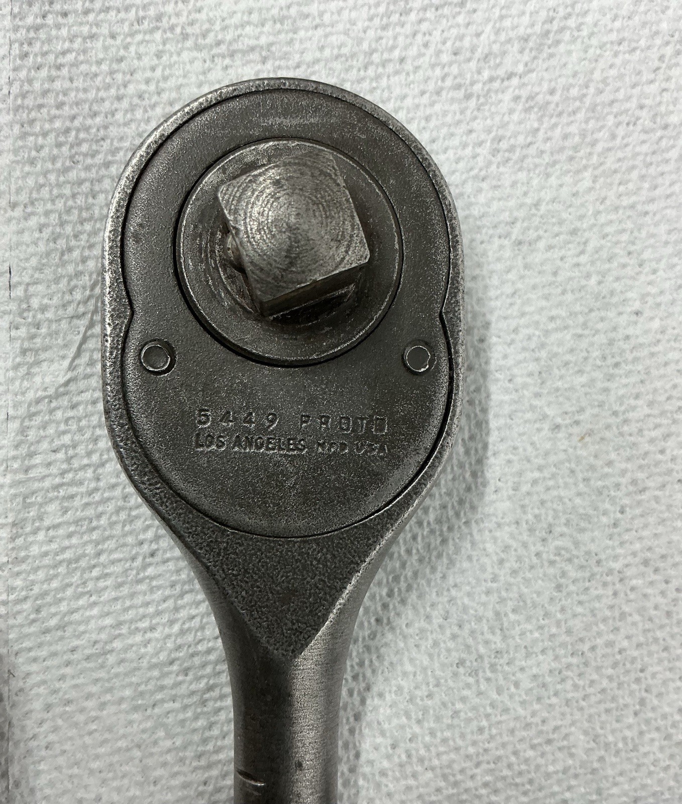 Vtg Proto 1/2 Drive 5449 Ratchet w/Snap On Proto Sockets 11 Pieces