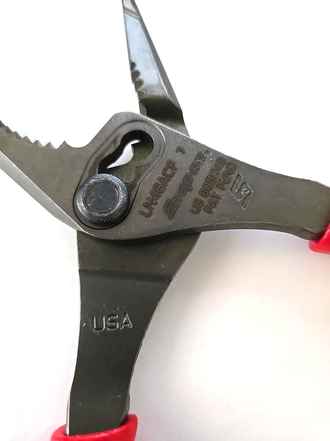 New Snap-on™ Orange 7″ Soft Grip Long Nose Slip Joint Pliers LN46ACF LN46ACFO