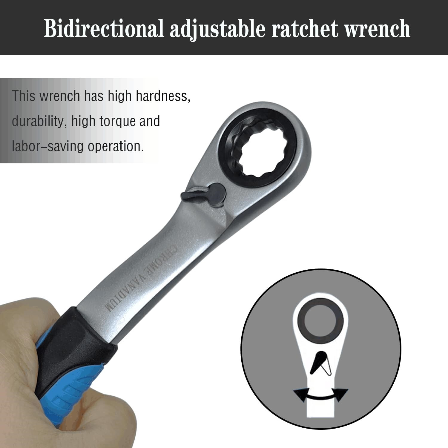 Pass Through Socket Set Go Thru Ratchet Wrench Tool for Hex Square E-Torx Spline