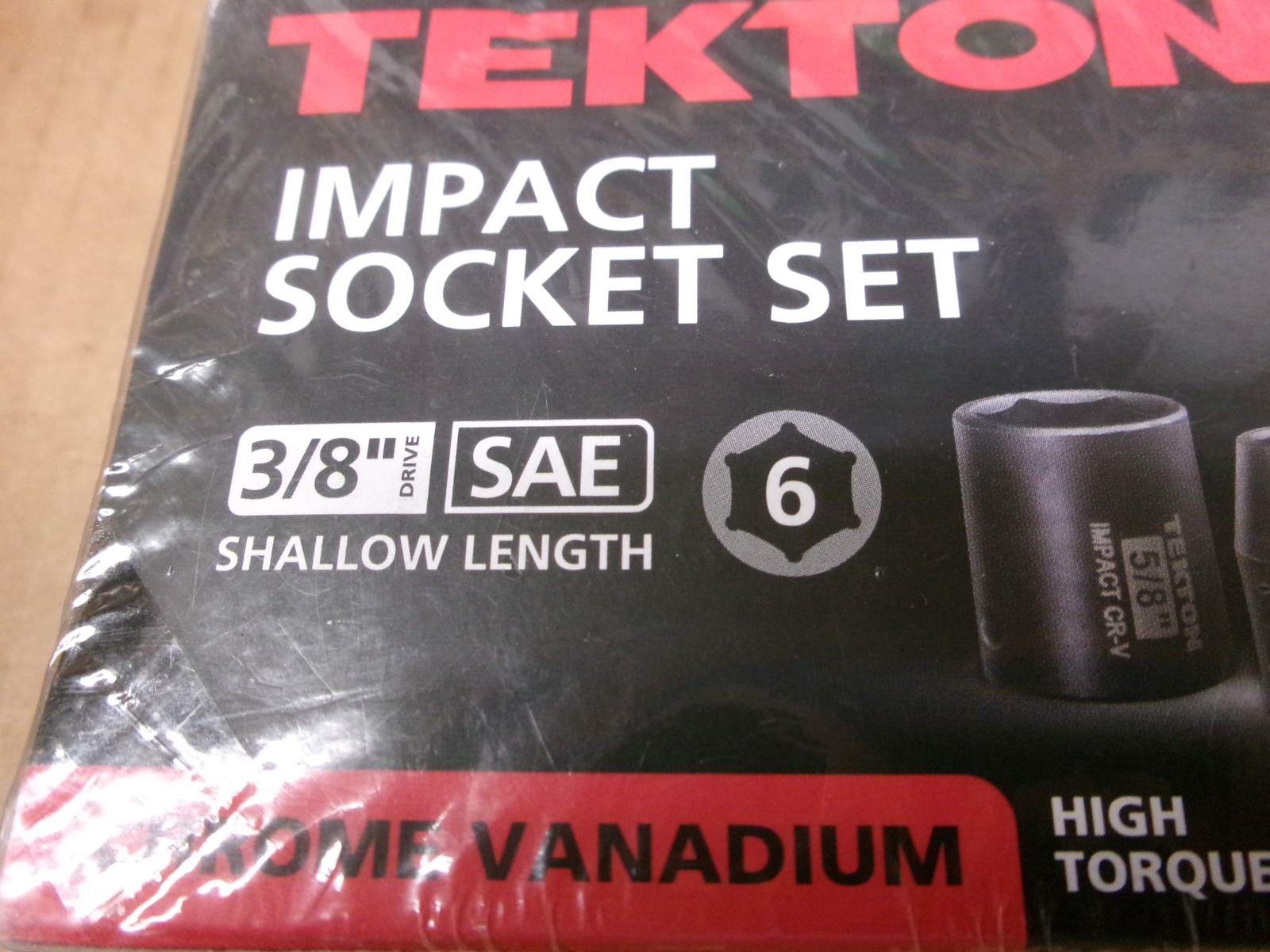 TEKTON 8-Piece 38″ Drive SAE Impact Socket Set 5/16 – 3/4″ No 4790
