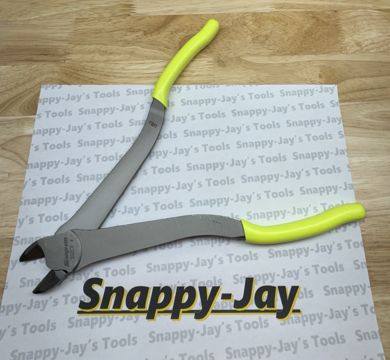 *NEW* Snap-on 11″ Long Heavy Duty Diagonal Cutters 312CFHV – Hi-Viz