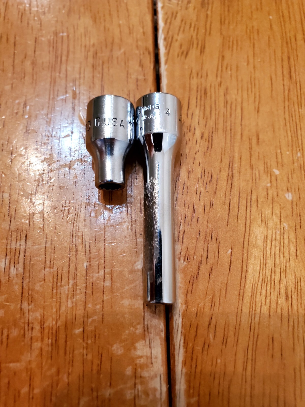 Snap On 1/4 Drive 3/16 12PT Shallow Deep Sockets Lot Of 2
