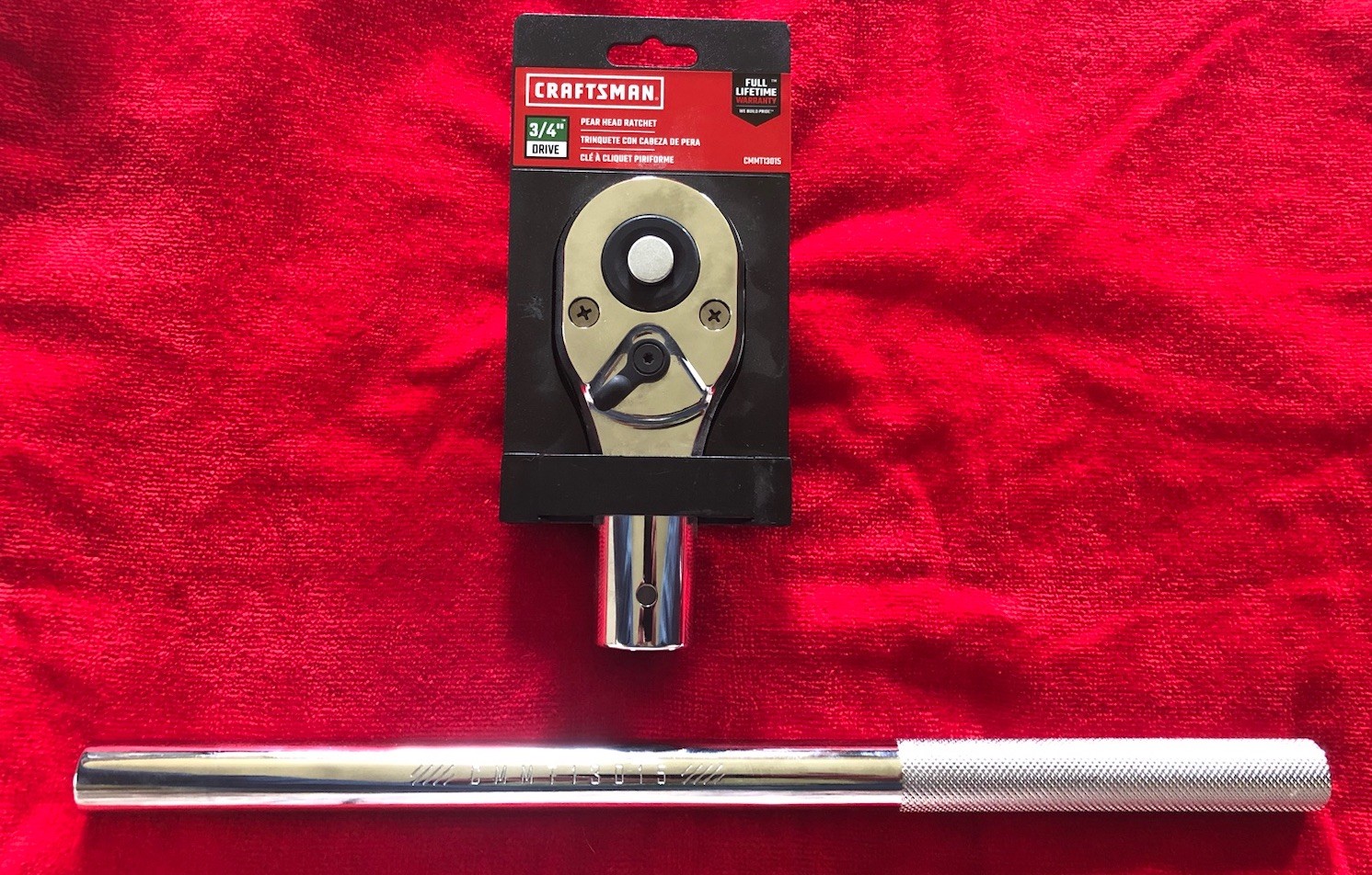 NEW 3/4 INCH DRIVE CRAFTSMAN No. CMMT13015 PEAR HEAD RATCHET w FLAT RATE POSTAGE