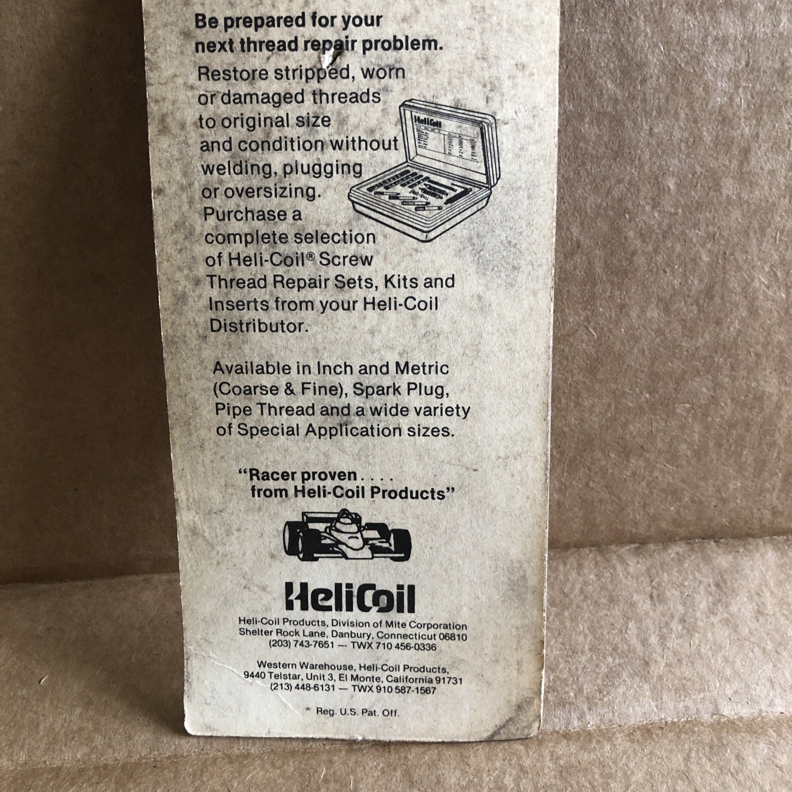 HeliCoil M14x1.25 Spark Plug Thread Repair Inserts Lot