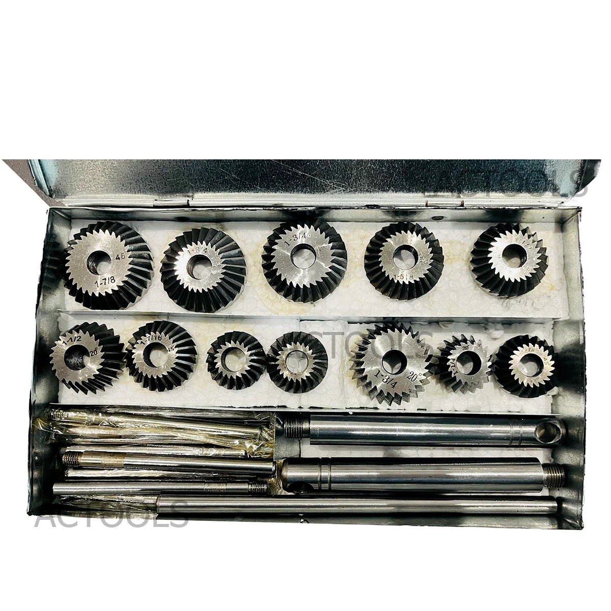 12 Piece Valve Seat & Face Cutter Set Of 12 Pcs Carbon Steel