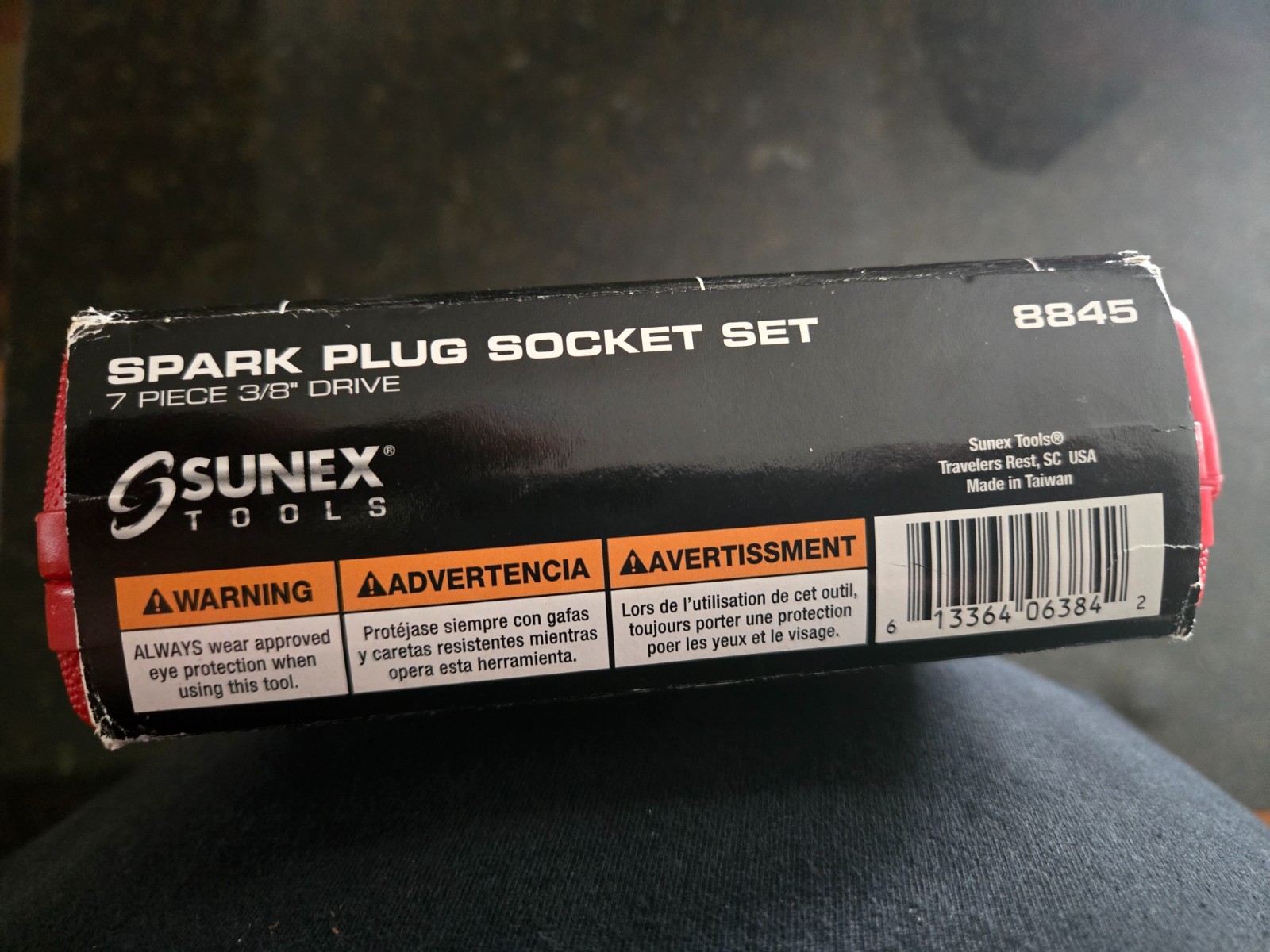 SUNEX TOOLS * 7-pc 3/8″ drive SPARK PLUG SOCKET SET #8845 * BRAND NEW