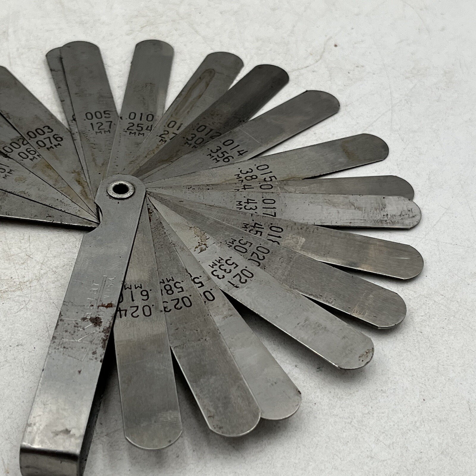 Vintage KASTAR Feeler Gauge High Variation of Thicknesses See Pictures